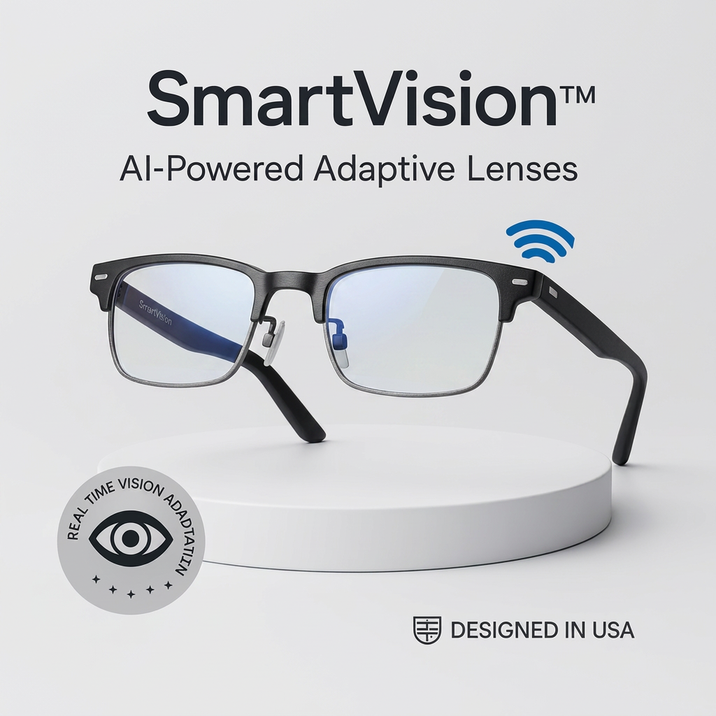 SmartVision™  AI-Powered Adaptive Glasses